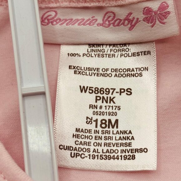 Bonnie Baby 2-Piece “Tutus and Touchdowns” Tutu Dress & Leggings Pink 18M - Picture 7 of 7